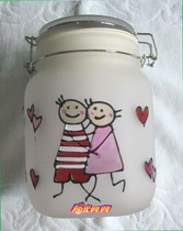 Birthday Gift Solar Sunshine Jar Wishing Moon Yang Jar Hand Painted Couple Sunshine Jar