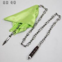 Nine-section whip stainless steel 18-section gourd whip performance whip pure leather non-slip handle