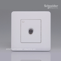 Schneider wins the e8000 single-link broadband TV socket (threaded interface) (Classic White)