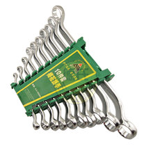 Shanghai Wide 10 Pieces Mirror Plum Blossom Wrenches Suit Machine Repair Eye Wrench Thickened Double Head Plum Blossom Steam Repair Tool