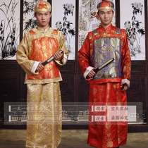 Mens ancient costumes Agosuit little lord gowns gowns mandarin vest gown gowns to be served with Chinese style wedding costumes grooming grossemen