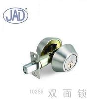 Door mutual lock auxiliary unilateral door lock EN102 bronze round lock single tongue lock glass door lock
