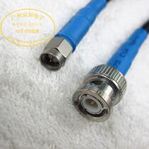 SUHNER BNC-J BNC revolution SMA male SUHNER RG223 double shielded silver plated coaxial line 1m