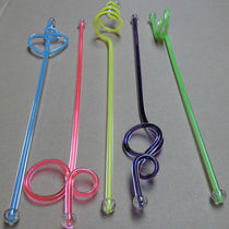  Extended color core art bartending stick Juice bartending stick Juice bartending stick Mixing stick Bar KTV bartending stick