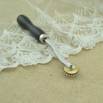 DIY tool all-steel toothed cloth wheel (press cloth wheel) press-line wheel scriber point line instrumental sketching wheel