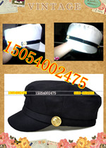 New male and female hat youth hat hat May 4th Youth Student Hat performance White Black Cap Republic of China
