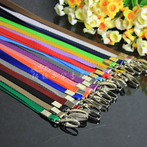 1CM Coarse grain sling card cover rope lanyard sling Exhibition card rope iron hook Work card egg hook