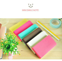 Korean stationery cute smiling face notebook MINI long note note book