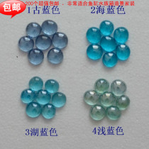 200 mixed-color glass flat beads fish tank interior decoration Aquarium landscaping Home decoration floor fireplace