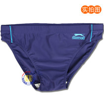 Mens triangle swimming trunks professional comfortable low waist swimsuit tether Blue Spa fashion with large size lining