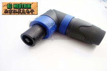 NEUTRIK original imported NL4FRX 4 core L type speaker plug Ohm head right angle audio horn plug