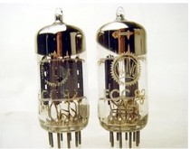 German VALVO rich ECC82 12AU7 tube oblique ring