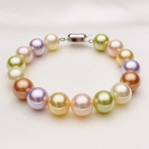 Yating new product 10mm mixed color shellfish pearl bracelet Christmas gift fashion bracelet female