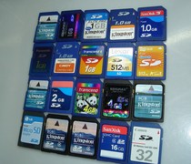 Used original brand SD card 1g 2G 4G cfcard memory stick XD card