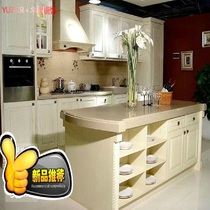 Yuzhe cabinet custom custom South American cherry wood White muddy water closed paint cabinet door whole cabinet kitchen