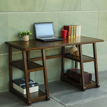 Nordic simple modern personality desk three-layer solid wood desk work desk writing desk office computer desk can be customized