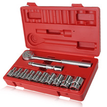 Feilu 12-piece CRV metric mirror sleeve set set set auto repair auto maintenance tool sleeve tool