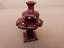 Boutique bird cage accessories mahogany set of 4 pieces