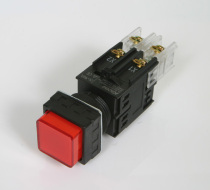 Imported Korea KAIKUN push button switch K22-28R01-D4 square head with LED light high button