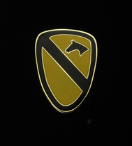 American metal badge American cavalry badge