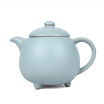 Open piece feeding line Ru kiln simple noble concubine pot Tianqing Ruyi Pot Mini Ru porcelain kung fu tea set exquisite ceramic kettle