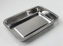 32*25*2 4 8 stainless steel tray thickened and deepened square plate Food plate loading plate Barbecue plate