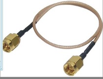 SMAJJ male to male extension cable Full copper crossing gold 50CM line length RG316 line SMA RF link line
