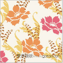 Nordic abstract modern simple light luxury warm living room sofa bedroom background wall decoration big flower DIY-008