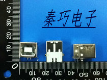USB-B female seat square port Square USB seat D port USB seat 90 degree in-line printer USB interface