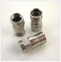 Special price waterproof full copper thickened cold pressure F head cable connector rg6 type (the quality is super good)