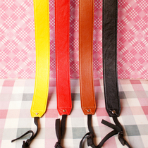  PU imitation leather SLR camera shoulder strap literary small fresh red yellow black brown blue