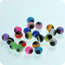 Handmade DIY Eva Clothes String Pearl Ornament Accessories Ultra Small Rainbow Translucent Acrylic Round Eye Beads 5 7mm