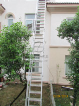 9 M attic ladder folding aluminum ladder fire ladder aluminum alloy straight ladder