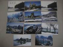 2000s Lijiang River Edition Guilin Snow Postcard 10 All Elephant Mountain Yellow Butan terraces