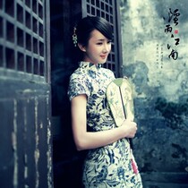 Spring Summer Dress New Fashion Short Style Everyday Lady Improved Qipao Retro Qipao Dress Linen Dress Linen Flavored Dress Linen