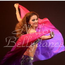 Neilos virtuoso craftsmanship belly dance genuine silk scarlet with purple and red purple Purple Love