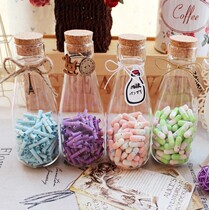 Super transparent milk wishing bottle zakka drift bottle Korean version Lucky Star bottle Star bottle Lover gift