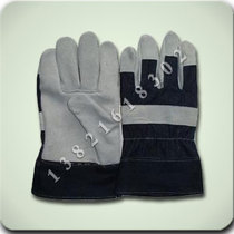 Short welding gloves Labor Protection Gloves light leather welding gloves head layer cowhide anti-scalding