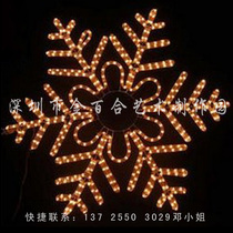 Christmas wall decoration Christmas snowflake Christmas pendant glowing snowflake lighting pendant atrium pendant
