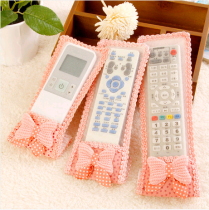 Full Star Butterfly Knot Cloth Art Remote Control Cover Son TV Air Conditioning Remote Control Protective Sleeve Dust Jacket