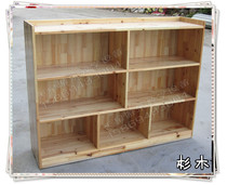 Wooden toy finishing cabinet fir shelf childrens storage rack solid wood storage locker kindergarten teaching aids special offer