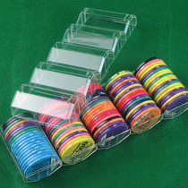 Transparent Chip Box 100 Tablet Holdem Holdem Chip Holder 40 43MM Chip General Free Chip