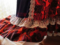 Chiantis wine is only drunk for you ~~ American country velvet hand-patchwork curtains