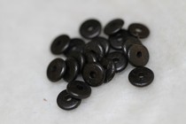 Tibetan Buddhist pearl accessories Old material full handmade purple sandalwood sheet 0 6cm