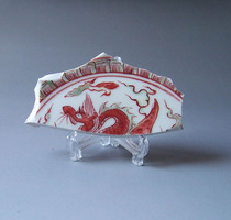 1558 Hongzhi multicolored pterosaur porcelain specimen