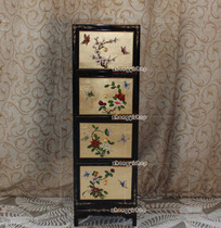 Chinese style gold foil furniture 4 bucket cabinet CD cabinet storage cabinet storage cabinet display cabinet decoration