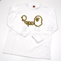 Shanghai spot ape Japan bape monkey long sleeve T-shirt white 120CM