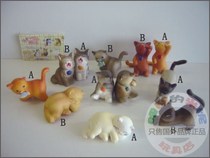 TOMY cute cat Persian cat and other pet cat models hand-run desktop ornaments all 6 models