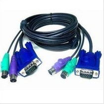 KVM switch line three-parallel line KVM line VGA line male to male PS2 male to female-1 5 meters