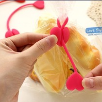 Warm Japan KM Food Sealing Strip Love Silicone Sealing Rope Plastic Sealing Strip Three Pack 1293